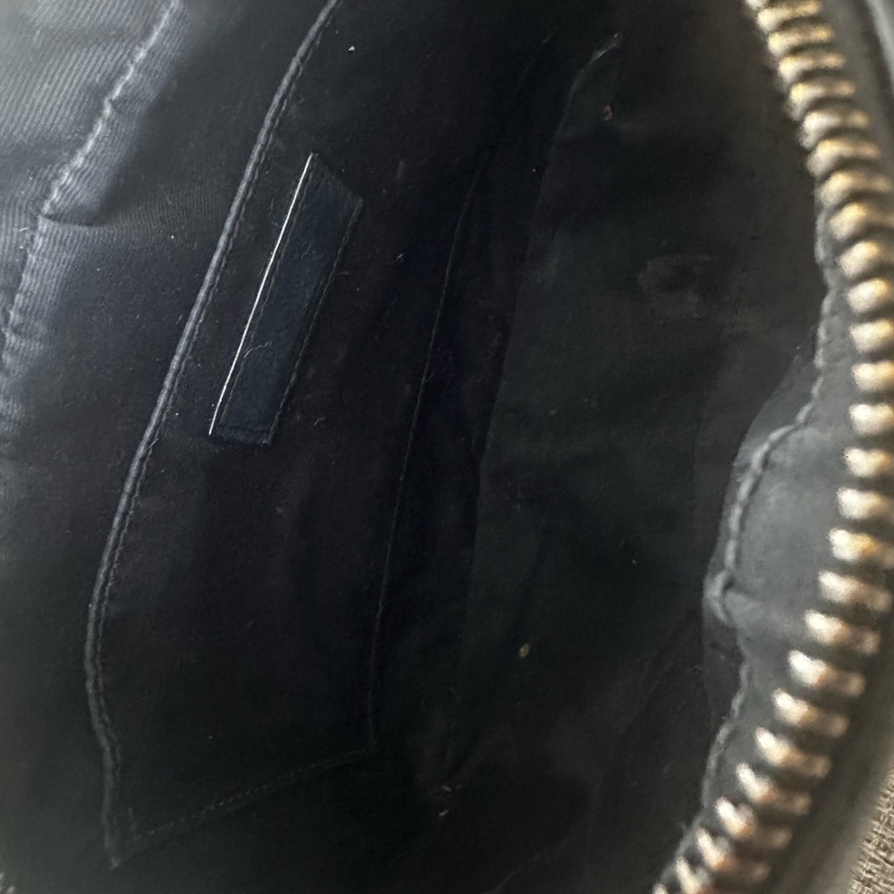 Yves Saint Laurent Black Chevron Leather Lou Camera Monogram Purse Bag YSL - Picture 4 of 13